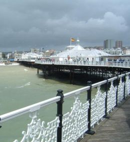 View pointing North, taken from the west side of Brighton Palace Pier.