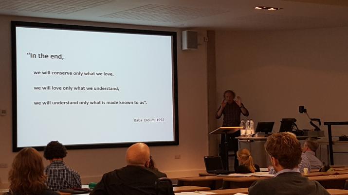 Steven Warnock's poignant end slide to the 2016 conference Steven Warnock's poignant end slide to the 2016 conference