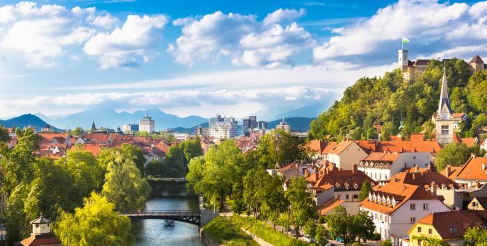 Ljubljana on a sunny day Ljubljana on a sunny day