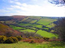 field patterns near Brendon, Devon (Credit: Chris McAuley, via geograph.com)